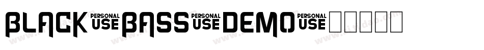 Black Bass Demo字体转换